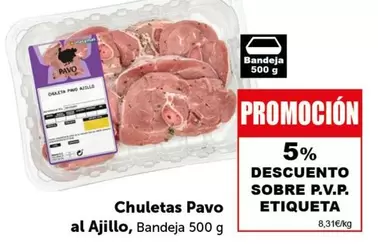 Oferta de Pavo - Chuletas  Al Ajillo en Masymas