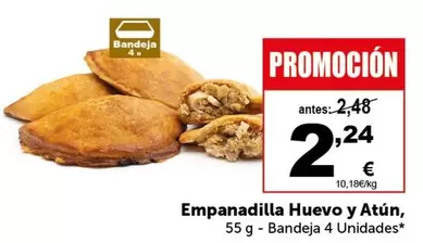 Oferta de Empanadilla Huevo Y Atun por 2,24€ en Masymas