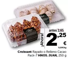 Oferta de Croissant Rayado O Relleno Cacao por 2,25€ en Masymas