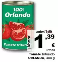 Oferta de Orlando - Tomate Triturado por 1,39€ en Masymas