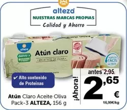 Oferta de Alteza - Atun Claro Aceite Oliva por 2,65€ en Masymas