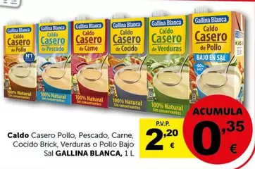 Oferta de Gallina Blanca - Caldo Casero Pollo por 2,2€ en Masymas