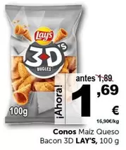 Oferta de Lay's - Conos Maiz Queso Bacon por 1,69€ en Masymas