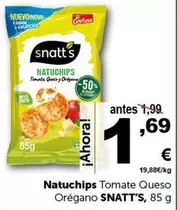 Oferta de Snatt's - Natuchips Tomate Queso Oregano por 1,69€ en Masymas