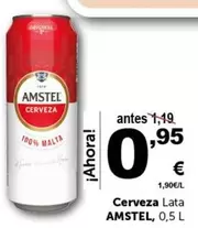 Oferta de Amstel - Cerveza Lata por 0,95€ en Masymas