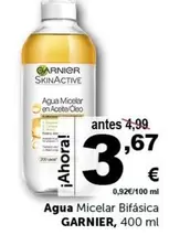 Oferta de Garnier - Agua Micelar Bifástica por 3,67€ en Masymas