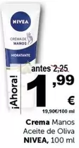 Oferta de Nivea - Crema Manos Aceite De Oliva por 1,99€ en Masymas