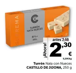 Oferta de Suprema - Turrón Nata Con Nueces por 2,3€ en Masymas