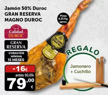 Oferta de Duroc - Jamón 50% Duroc Gran Reserva por 79€ en Masymas