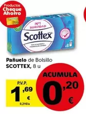 Oferta de Scottex - Pañuelo De Bolsillo por 1,69€ en Masymas