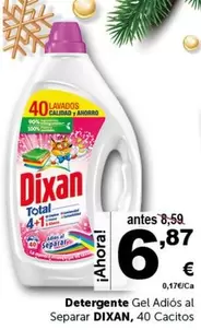 Oferta de Dixan - Detergente Gel Adios Al Separar por 6,87€ en Masymas