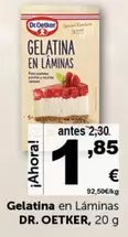 Oferta de Dr Oetker - Gelatina En Laminas por 1,85€ en Masymas