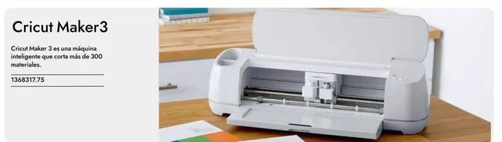 Oferta de Cricut - Maker 3/ Es Una Maquina Inteligente Que Corta Mas De 300 Materiales en Abacus