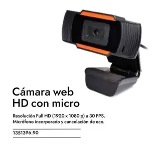 Oferta de Cámara Web HD Con Micro en Abacus