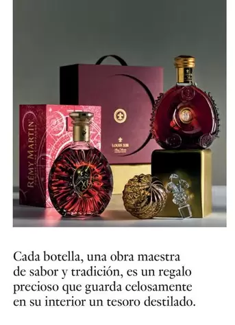 Oferta de Cada Botella, Una Obra Maestra De Sabor Y Tradición, Es Un Regalo en El Corte Inglés