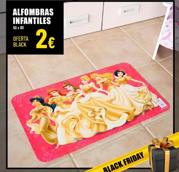 Oferta de Alfombras Infantiles por 2€ en Outlet Hogar