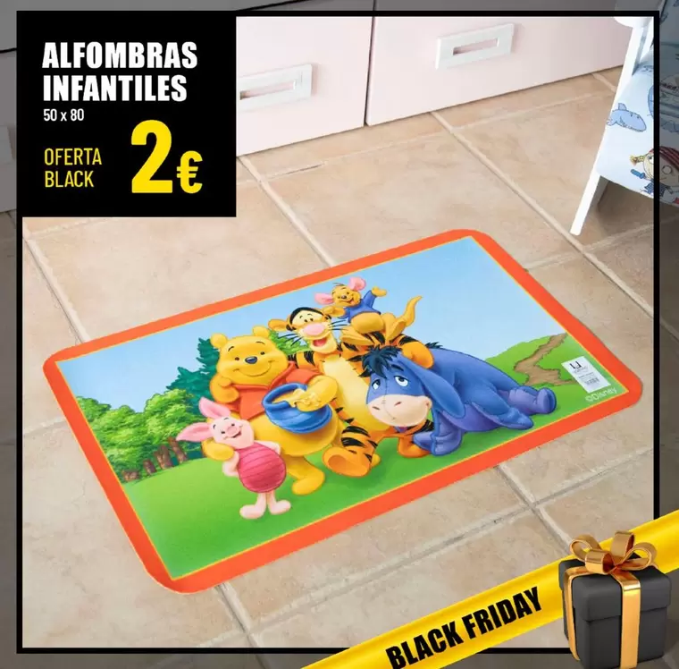 Oferta de Alfombras Infantiles por 2€ en Outlet Hogar