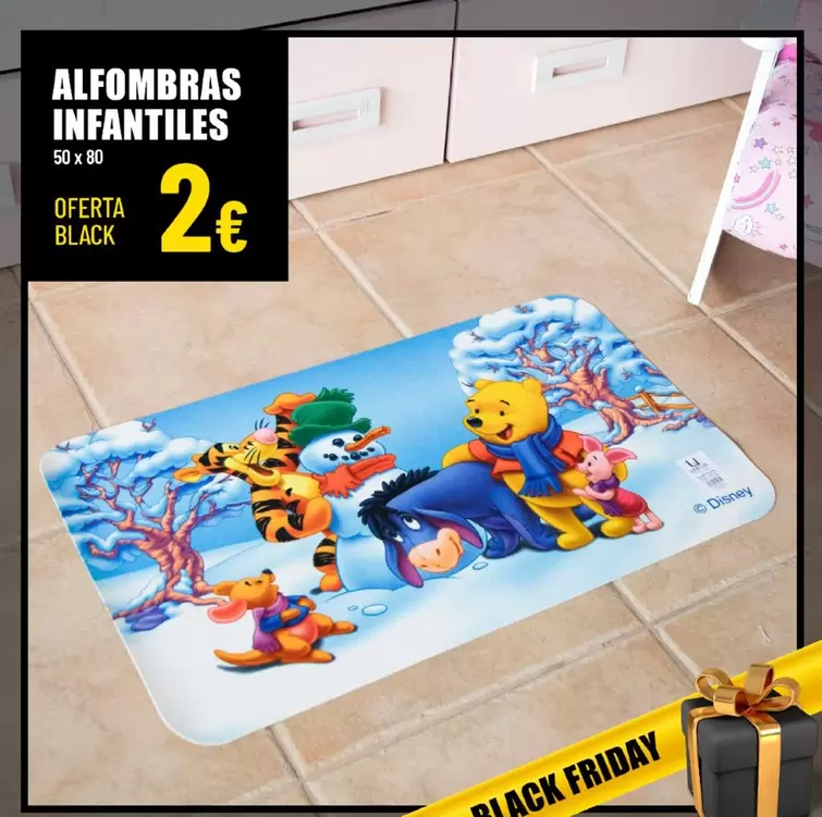 Oferta de Alfombras Infantiles por 2€ en Outlet Hogar