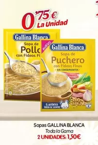 Oferta de Gallina Blanca - Sopas por 0,75€ en Alsara Supermercados