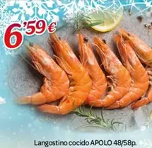 Oferta de Apolo - Langostino Cocido por 6,59€ en Alsara Supermercados