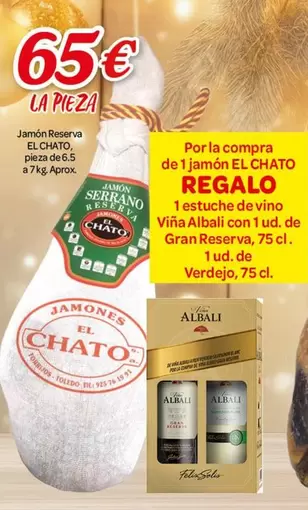 Oferta de El Chato - Jamon Reserva por 65€ en Alsara Supermercados