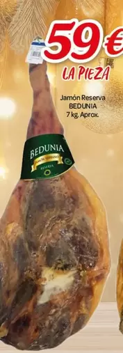 Oferta de Bedunia - Jamón Reserva por 59€ en Alsara Supermercados