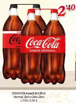 Oferta de Coca-Cola - Normal/ Zero O Zero-Zero por 2,4€ en Alsara Supermercados