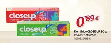 Oferta de Close Up - Dentifrico  por 0,89€ en Alsara Supermercados