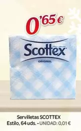 Oferta de Scottex - Servilletas por 0,65€ en Alsara Supermercados