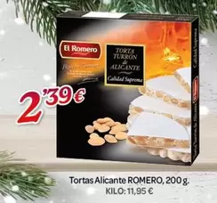 Oferta de Romero - Tortas Alicante por 2,39€ en Alsara Supermercados