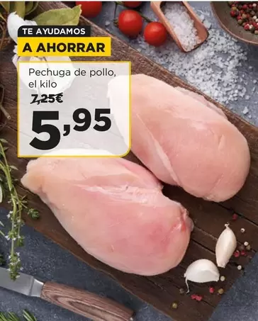 Oferta de Pechuga De Pollo por 5,95€ en Alimerka