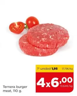 Oferta de Ternera Burger Meat por 1,95€ en Alimerka