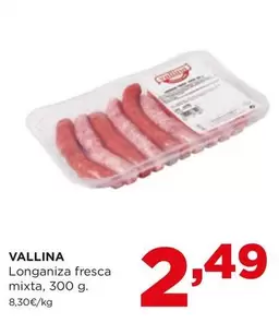 Oferta de Vallina - Longaniza Fresca Mixta por 2,49€ en Alimerka