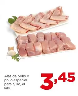 Oferta de Alas De Pollo O Pollo Especial Para Ajillo por 3,45€ en Alimerka