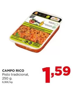 Oferta de Campo Rico - Pisto Tradicional por 1,59€ en Alimerka