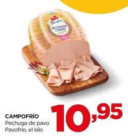 Oferta de Campofrío - Pechuga De Pavo Pavofrío por 10,95€ en Alimerka