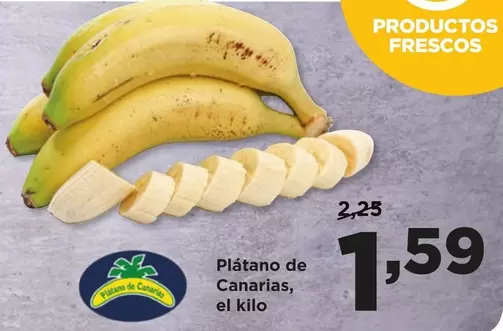 Oferta de Plátano De Canarias por 1,59€ en Alimerka