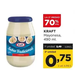 Oferta de Kraft - Mayonesa por 2,49€ en Alimerka