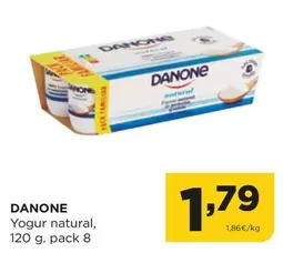 Oferta de Danone - Yogur Natural por 1,79€ en Alimerka