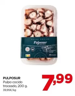 Oferta de Pulpo -  Cocido Troceado por 7,99€ en Alimerka