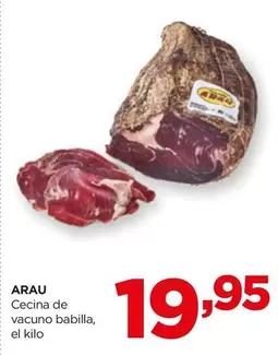 Oferta de Cecina De Vacuno Babilla por 19,95€ en Alimerka