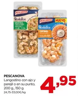 Oferta de Pescanova - Langostino Con Ajo Y Perejil O En Su Punto por 4,95€ en Alimerka