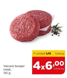 Oferta de Vacuno Burger Meat por 1,75€ en Alimerka