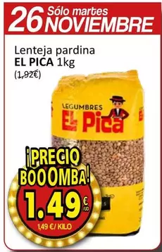 Oferta de El Pica - Lenteja Pardina por 1,49€ en SPAR