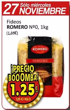 Oferta de Romero - Fideos  por 1,25€ en SPAR