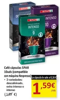 Oferta de Spar - Café Cápsulas  por 1,59€ en SPAR