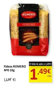 Oferta de Romero - Fideos Nº0 por 1,49€ en SPAR