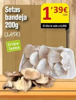 Oferta de Setas por 1,39€ en SPAR