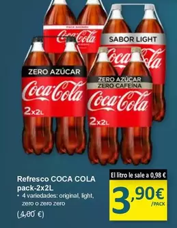 Oferta de Coca-Cola - Refresco por 3,9€ en SPAR