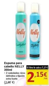 Oferta de Nelly - Espuma Para Cabello por 2,15€ en SPAR